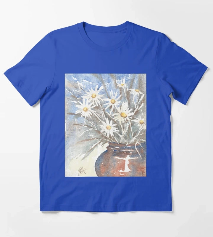 Daisy pot T-Shirt Blue