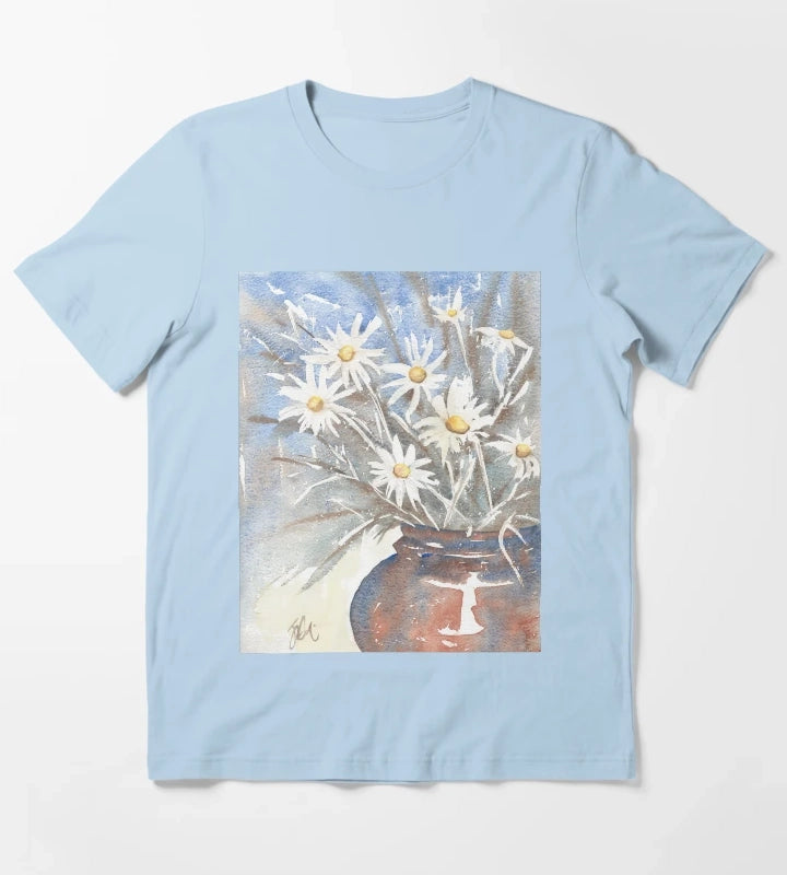 Daisy pot T-Shirt Sky Blue