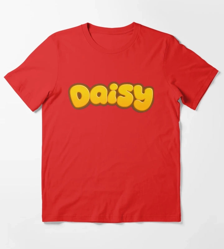 Daisy text T-Shirt Red