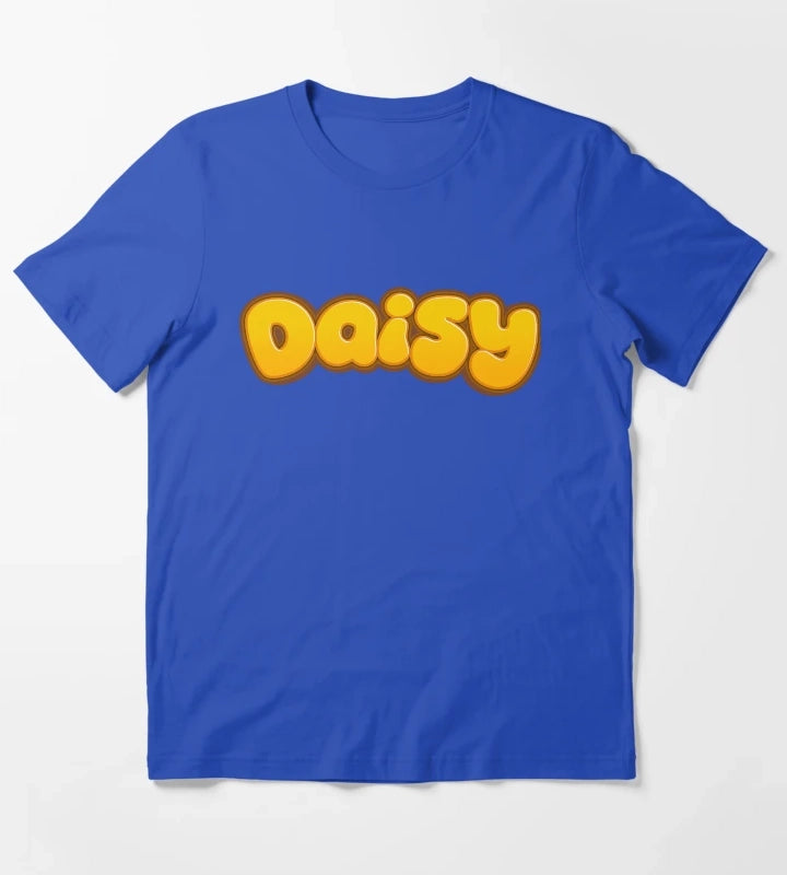 Daisy text T-Shirt Blue