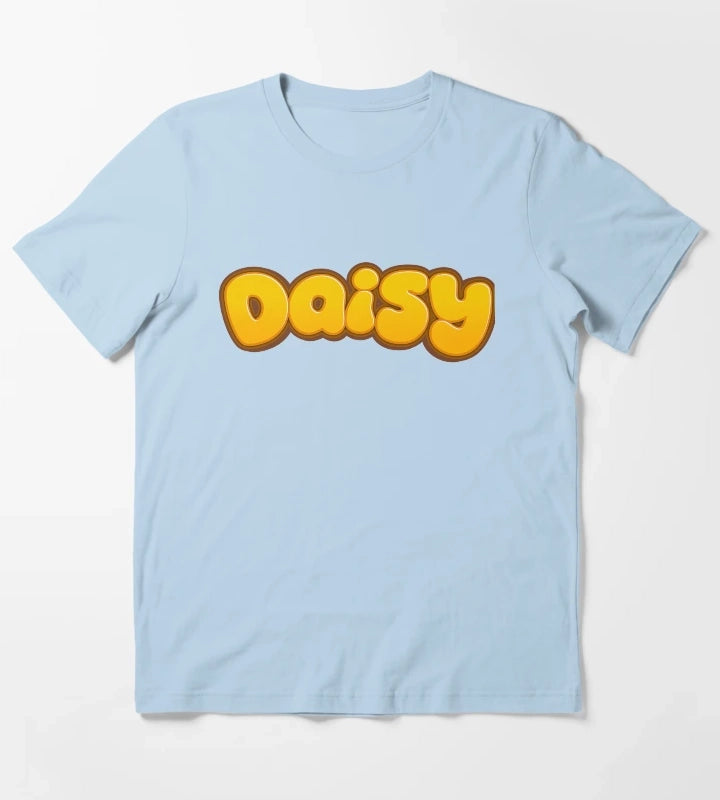 Daisy text T-Shirt Sky Blue