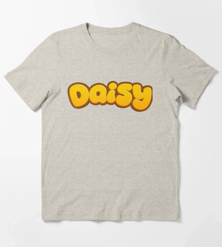 Daisy text T-Shirt Cream