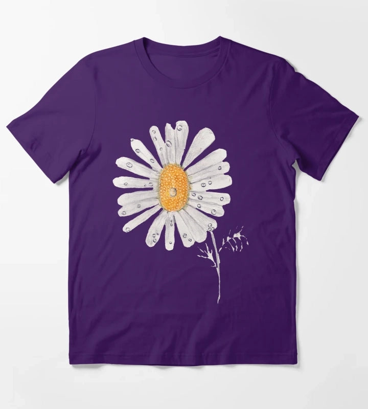 Daisy with Drips T-Shirt Purple