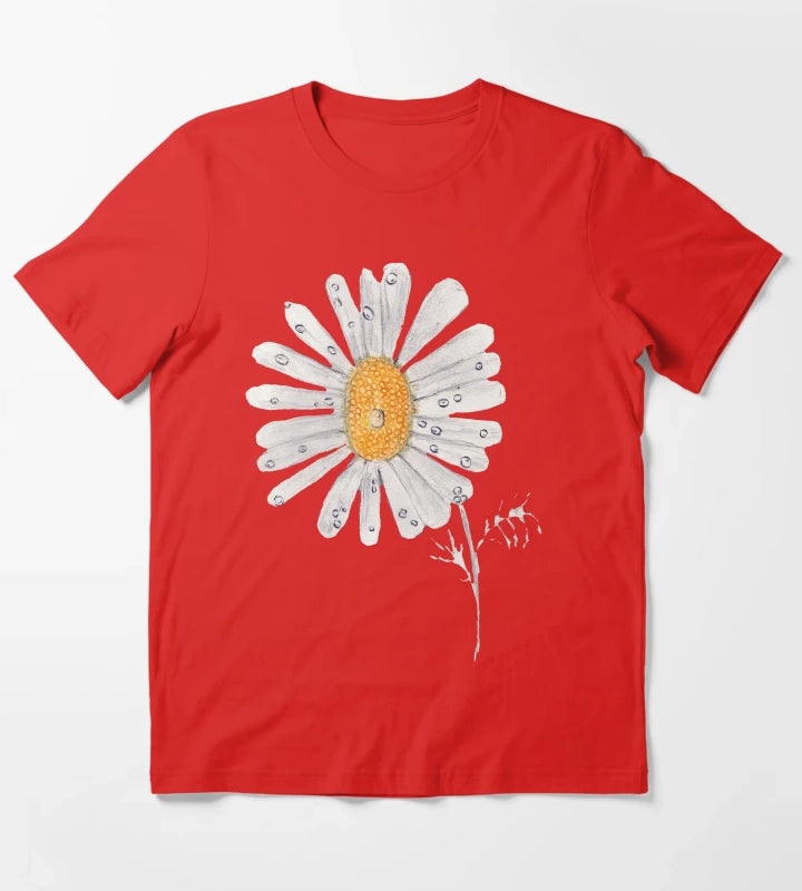 Daisy with Drips T-Shirt Red