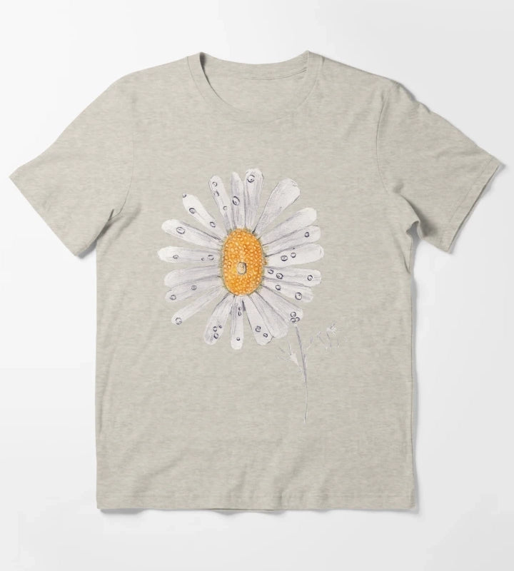 Daisy with Drips T-Shirt Cream
