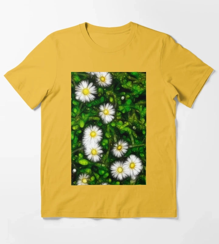 Daisy with Foilage T-Shirt Yellow