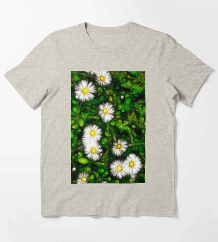 Daisy with Foilage T-Shirt Cream