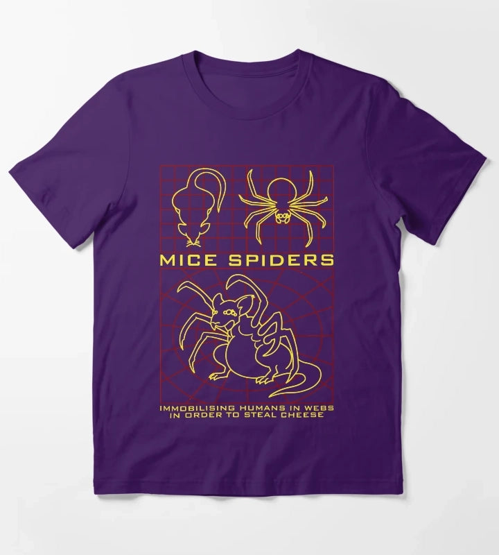Daisys Mice Spiders T-Shirt Purple