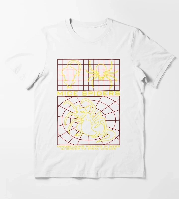 Daisys Mice Spiders T-Shirt White