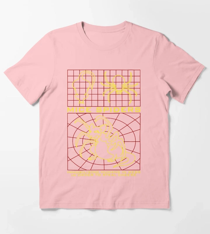 Daisys Mice Spiders T-Shirt Dark Grey