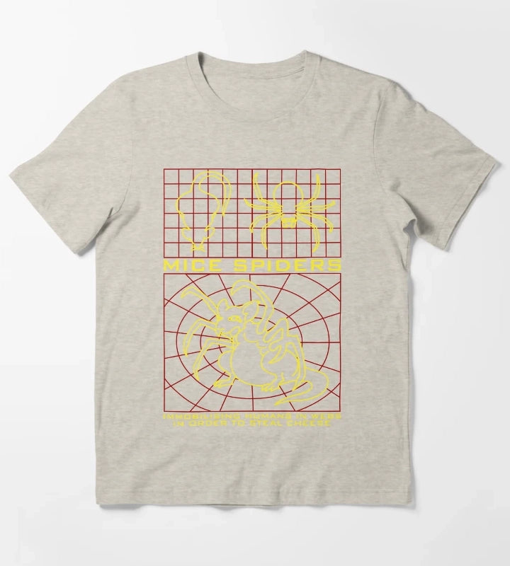 Daisys Mice Spiders T-Shirt Cream