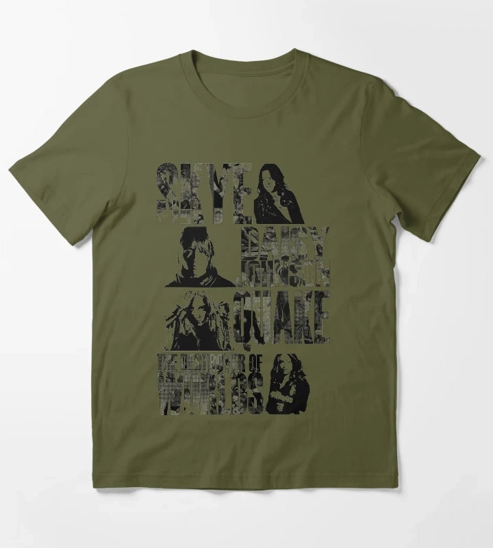 Daisys evolution T-Shirt Olive Green