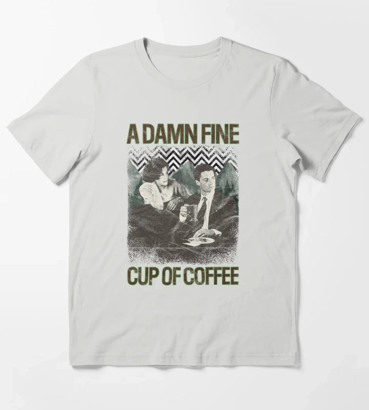 Damn Fine Cup of Coffee T-Shirt Light Grey