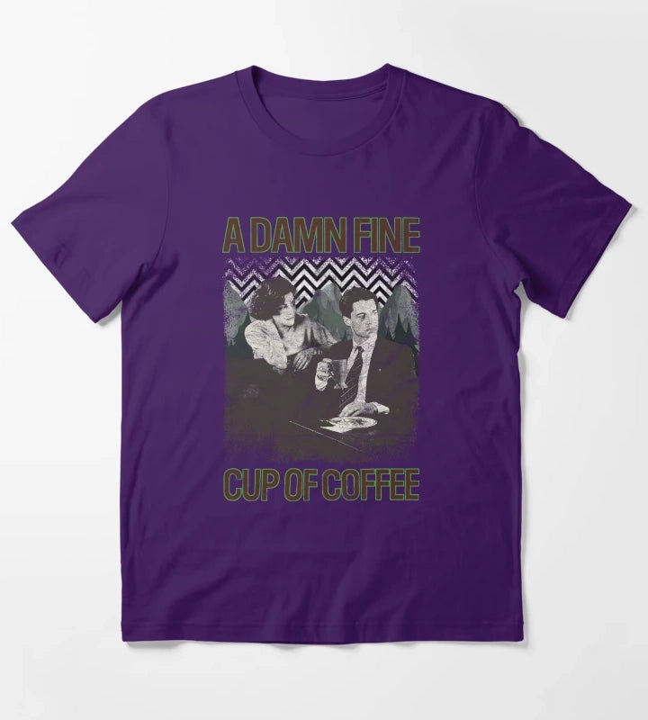 Damn Fine Cup of Coffee T-Shirt Purple