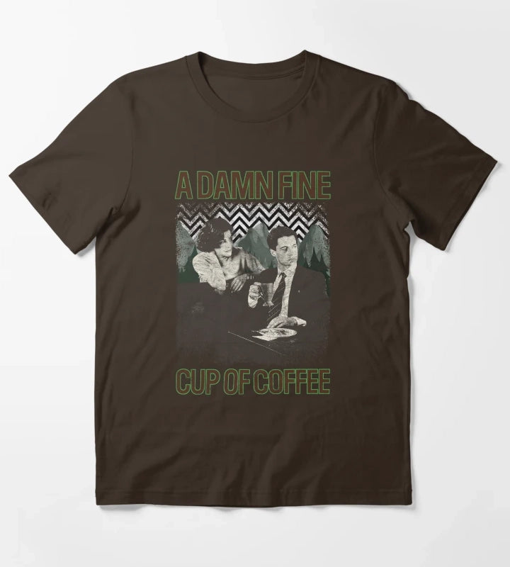 Damn Fine Cup of Coffee T-Shirt Brown