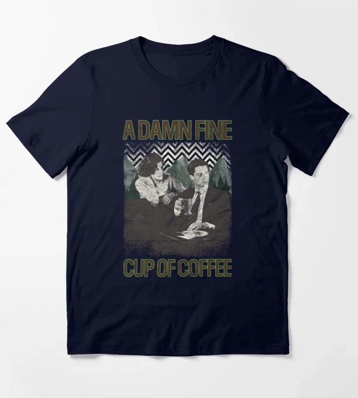 Damn Fine Cup of Coffee T-Shirt Navy