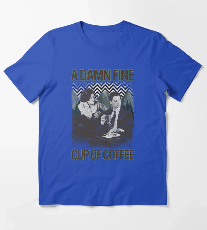 Damn Fine Cup of Coffee T-Shirt Blue