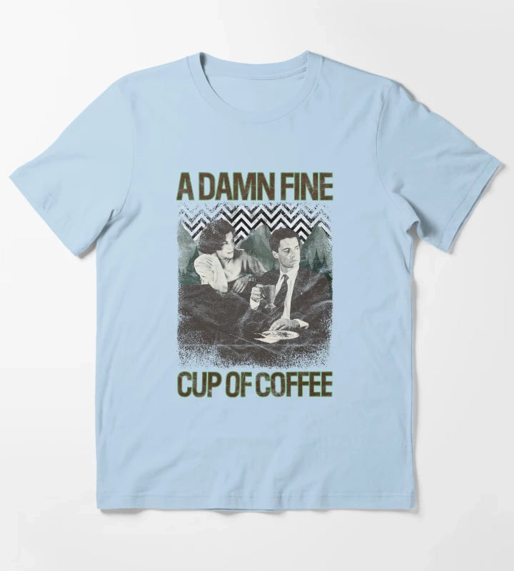 Damn Fine Cup of Coffee T-Shirt Sky Blue