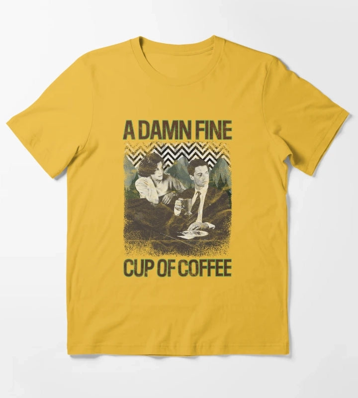 Damn Fine Cup of Coffee T-Shirt Yellow