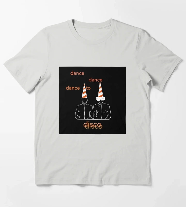 Dance To Disco black Premium T-Shirt Light Grey