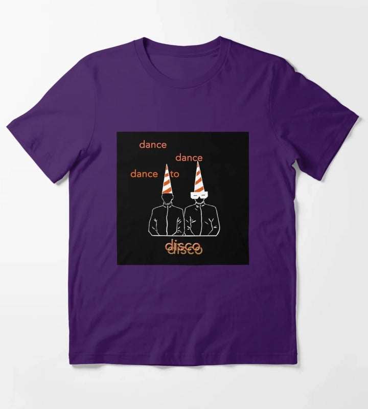 Dance To Disco black Premium T-Shirt Purple
