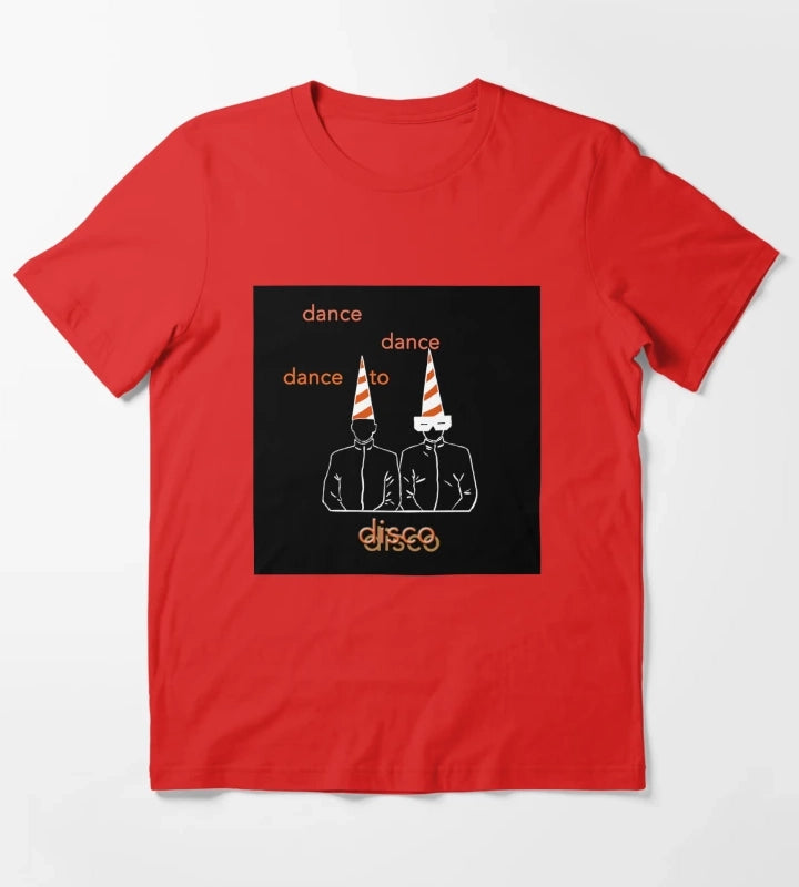 Dance To Disco black Premium T-Shirt Red