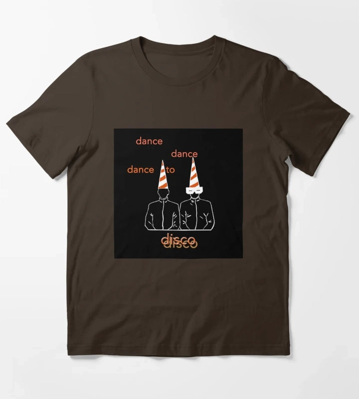 Dance To Disco black Premium T-Shirt Brown