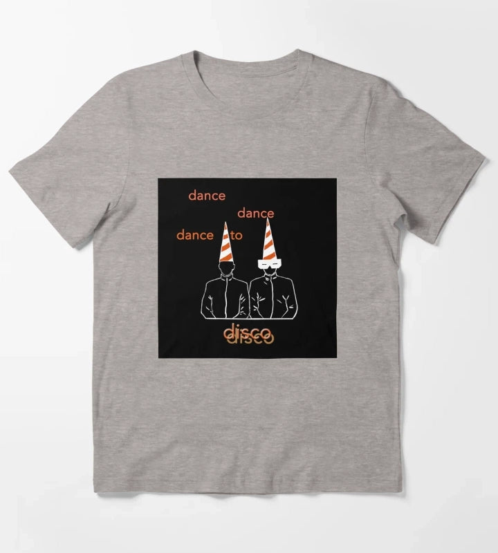 Dance To Disco black Premium T-Shirt Heather Grey