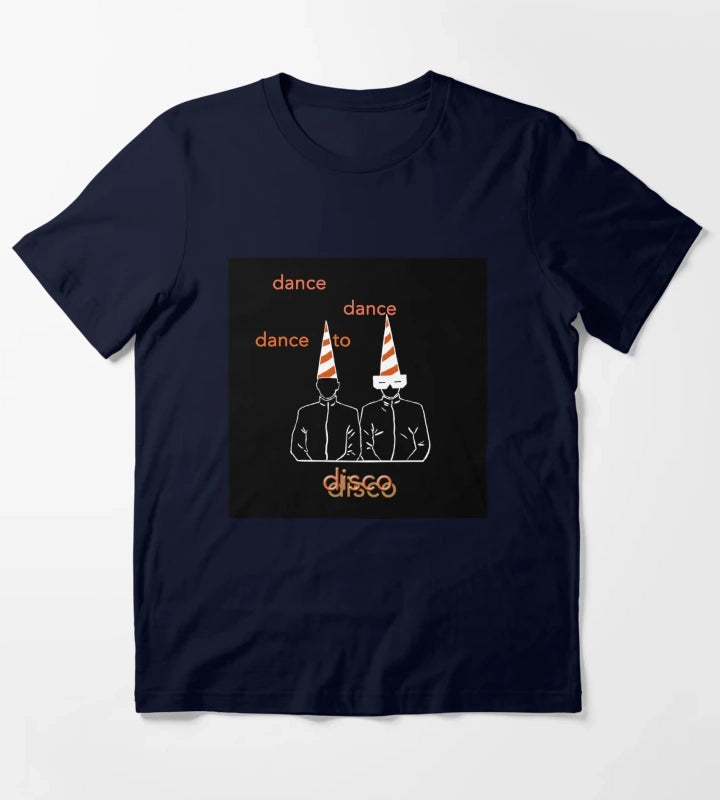 Dance To Disco black Premium T-Shirt Navy