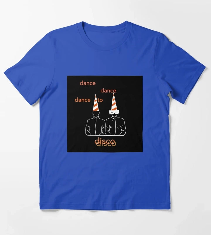 Dance To Disco black Premium T-Shirt Blue