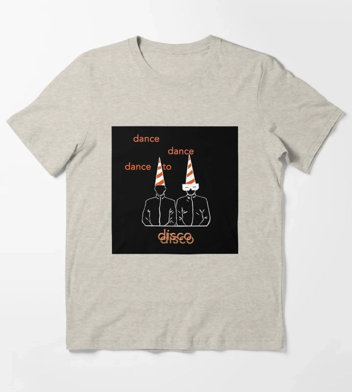Dance To Disco black Premium T-Shirt Cream