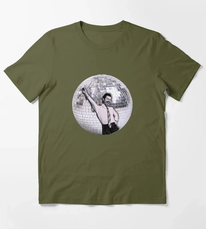 Dancing Harry Disco Ball Brits T-Shirt Olive Green