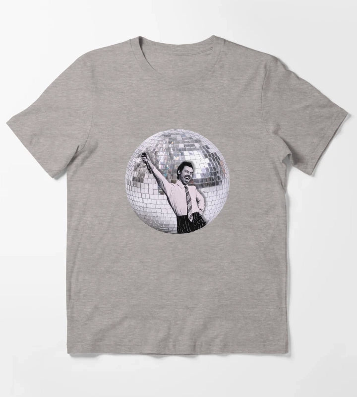Dancing Harry Disco Ball Brits T-Shirt Heather Grey