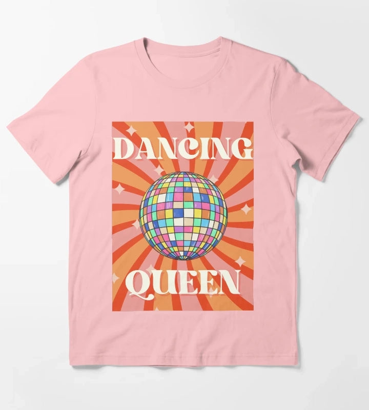 Dancing Queen Retro Disco Ball For Retro Disco lovers And 70s Groovy As A Retro Disco T-Shirt Dark Grey