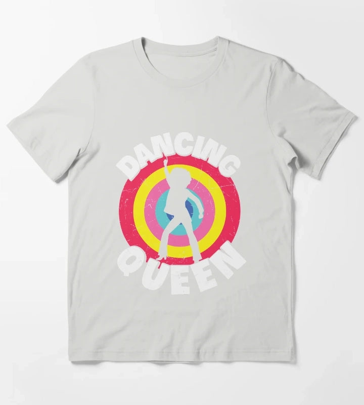 Dancing Queen Roller Disco Outfit T-Shirt Light Grey