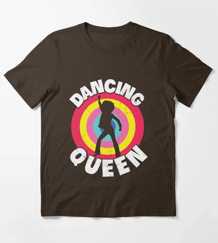 Dancing Queen Roller Disco Outfit T-Shirt Brown