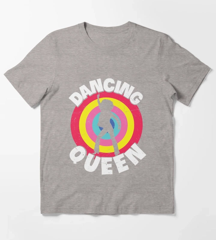 Dancing Queen Roller Disco Outfit T-Shirt Heather Grey