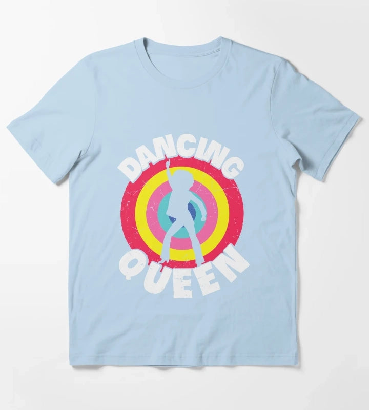 Dancing Queen Roller Disco Outfit T-Shirt Sky Blue