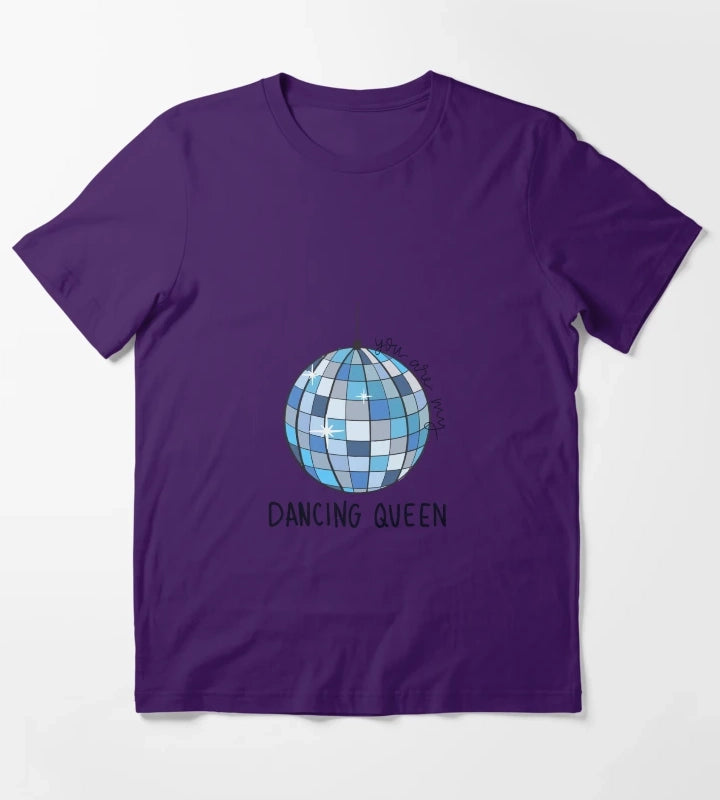 Dancing Queen disco ball T-Shirt Purple