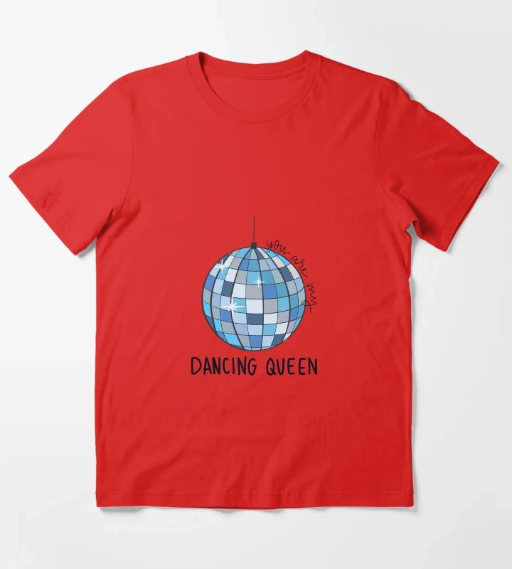Dancing Queen disco ball T-Shirt Red