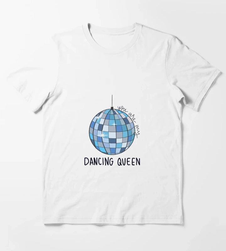 Dancing Queen disco ball T-Shirt White