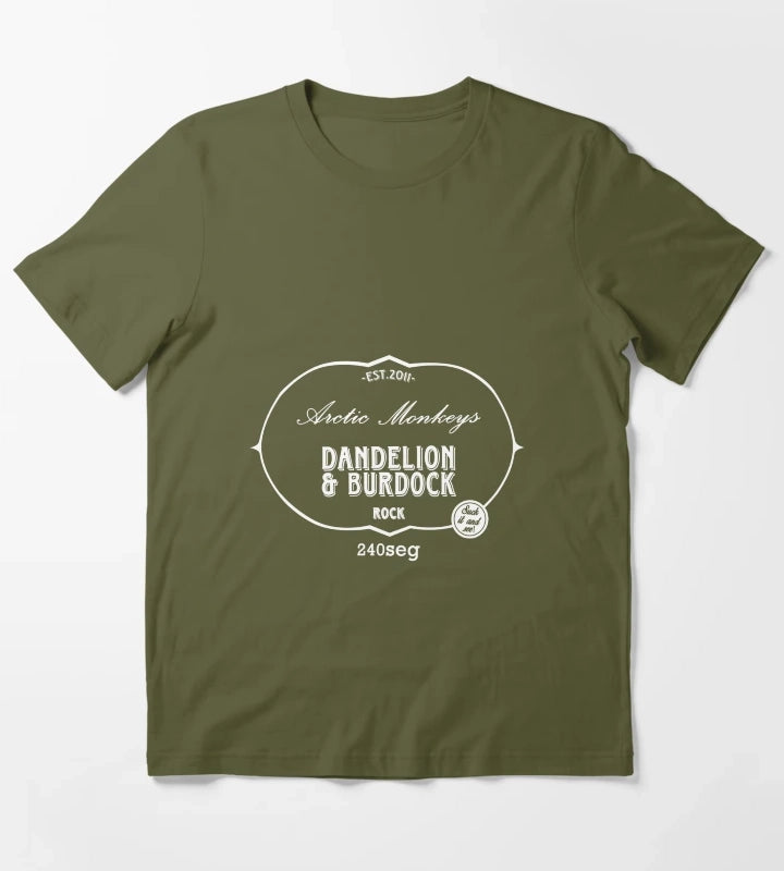 Dandelion Burdock Arctic Monkeys T-Shirt Olive Green