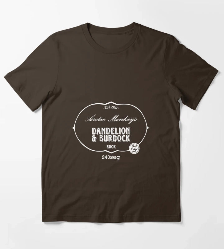 Dandelion Burdock Arctic Monkeys T-Shirt Brown