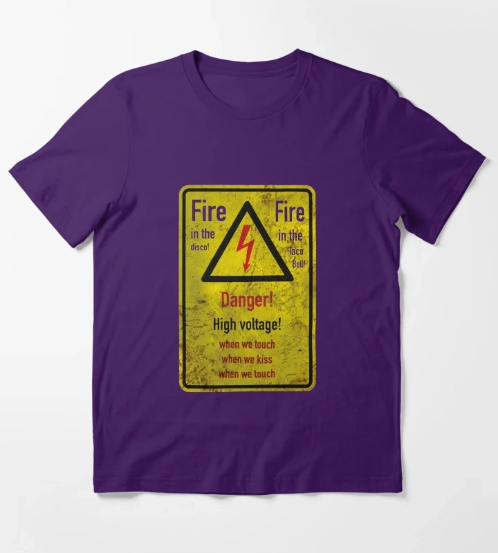 Danger High Voltage T-Shirt Purple