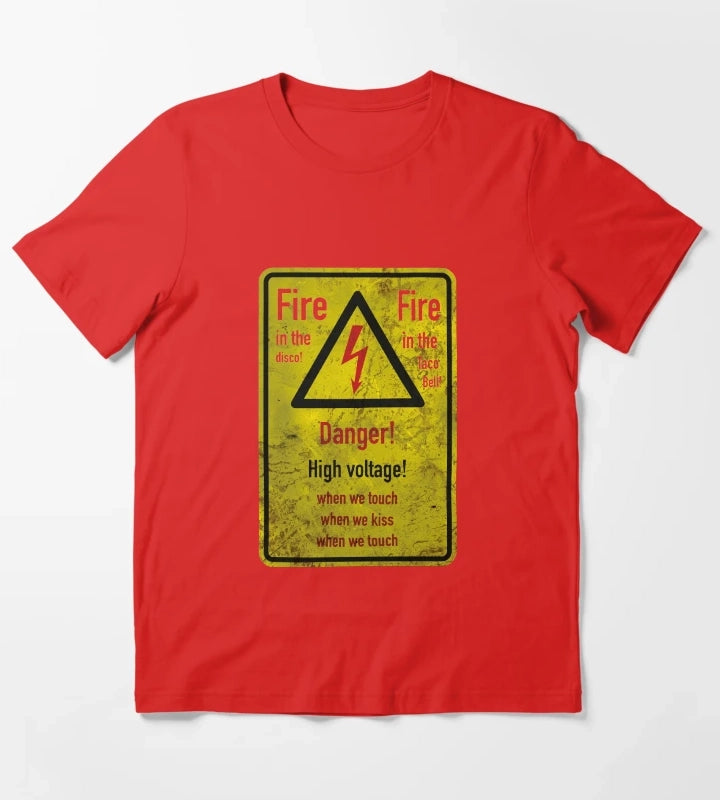 Danger High Voltage T-Shirt Red