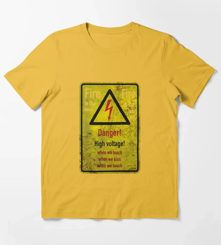 Danger High Voltage T-Shirt Yellow