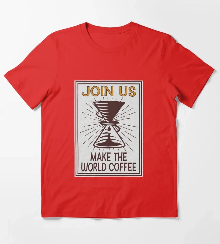 Dark Triangle Coffee T-Shirt Red