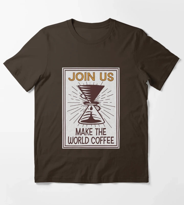 Dark Triangle Coffee T-Shirt Brown