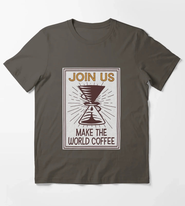 Dark Triangle Coffee T-Shirt Dark Grey