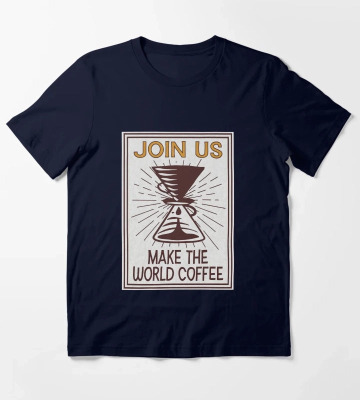 Dark Triangle Coffee T-Shirt Navy